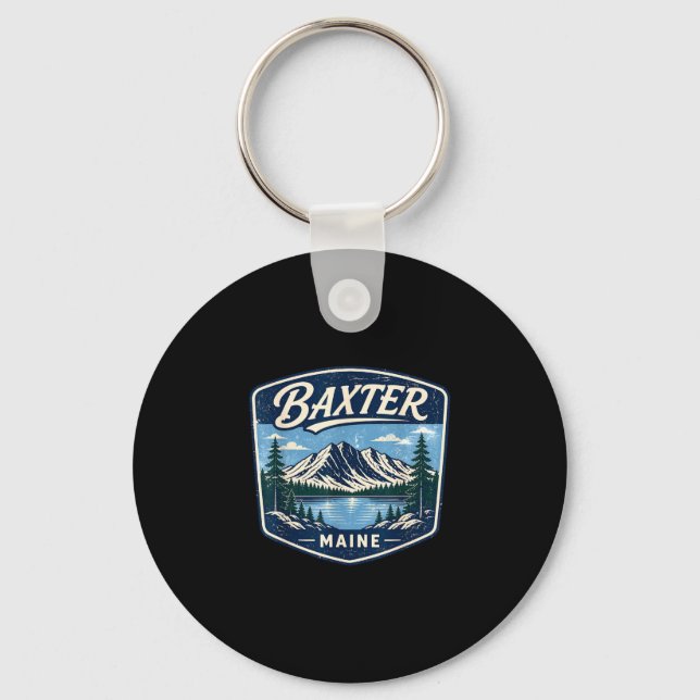 Baxter State Park Maine berg vandring camping Nyckelring (Framsida)