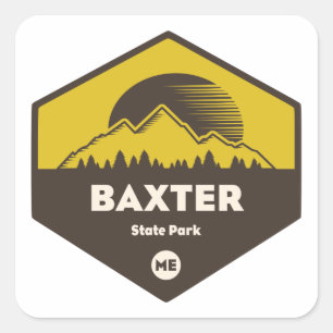 Baxter State Park, Maine Fyrkantigt Klistermärke