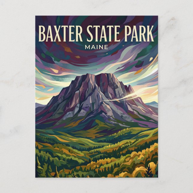 Baxter State Park USA Vykort (Framsida)