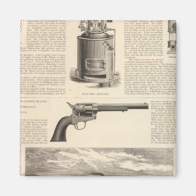 Baxter Steam Engine Company Magnet (Framsidan)