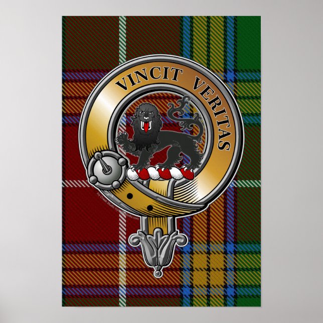 Baxter Tartan & Badge Poster (Framsidan)