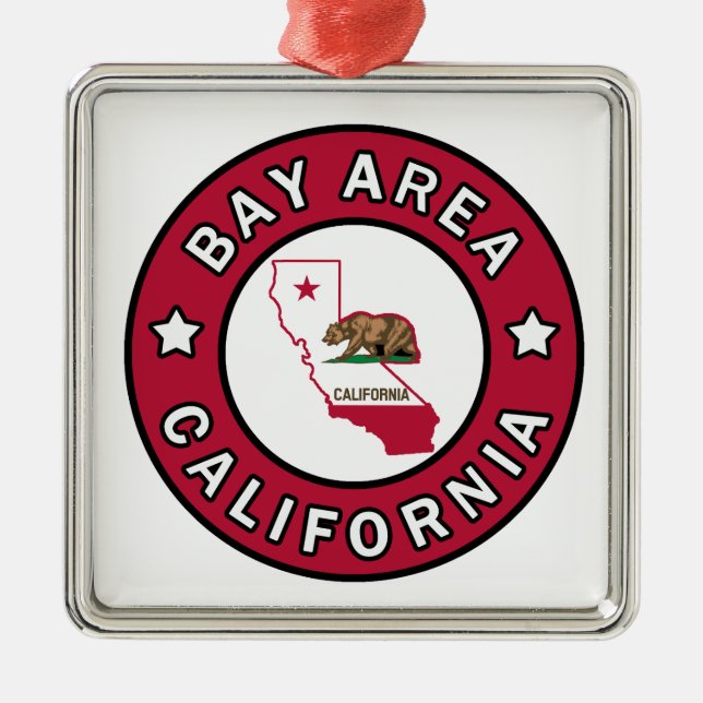 Bay Area California Julgransprydnad Metall (Framsidan)