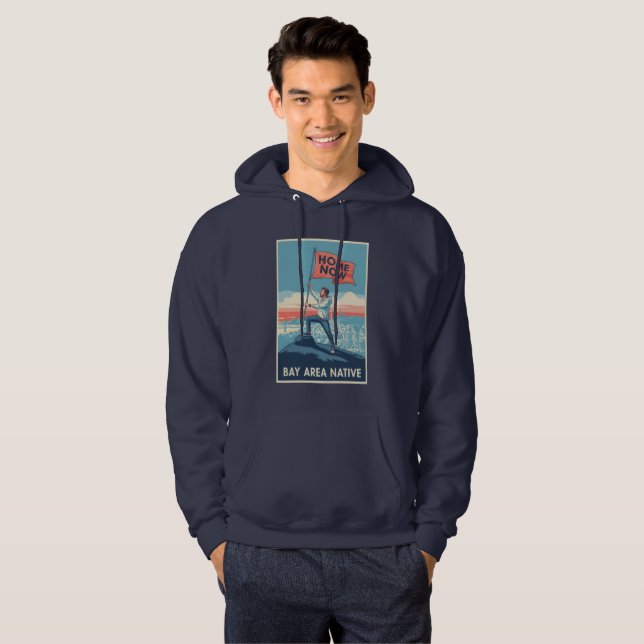 Bay Area Infödd Silicon Valley Hoodie (Hel framsida)