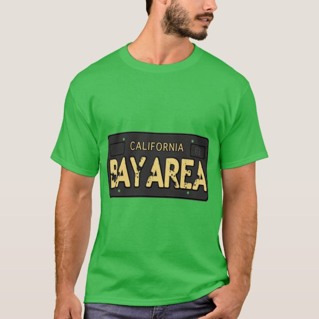 Bay Area Kalifornien Old school T Shirt (Framsida)