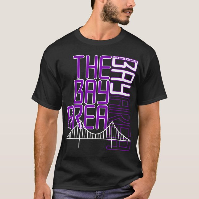 Bay Area (Lila) Tee Shirt (Framsida)