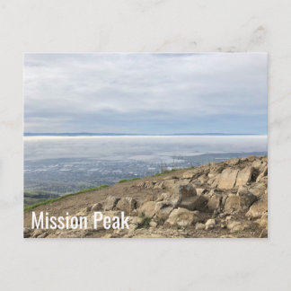 Bay Area Uppdrag Peak Hike Top Top of Mountain Vykort