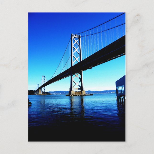 Bay Bridge Northern California San Francisco Vykort (Framsida)