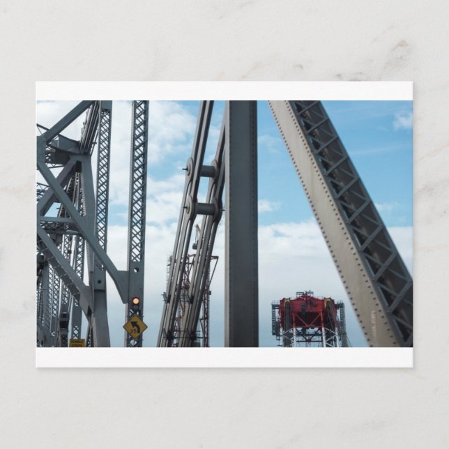Bay Bridge och Construction Vykort (Framsida)