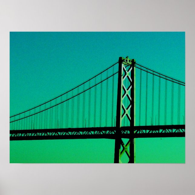 Bay Bridge - San Francisco, Kalifornien Poster (Framsidan)