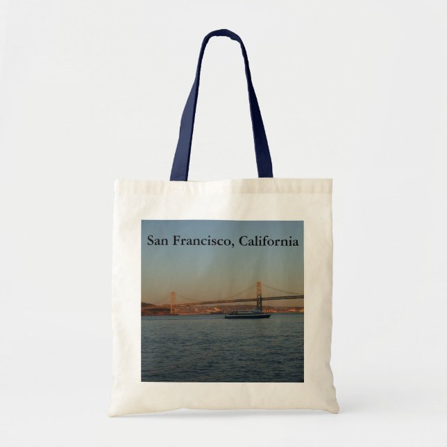 Bay Bridge & Yerba Buena Island #3 Tote Bag Tygkasse (Framsidan)