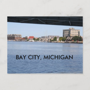 BAY CITY, MICHIGAN POSTKORT VYKORT
