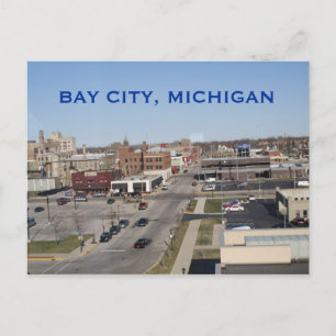 BAY CITY, MICHIGAN POSTKORT VYKORT