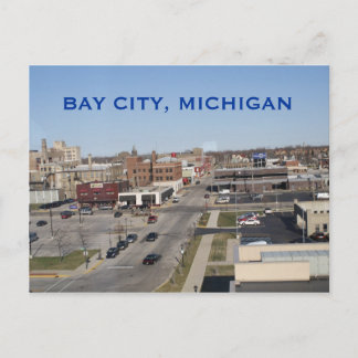 BAY CITY, MICHIGAN POSTKORT VYKORT