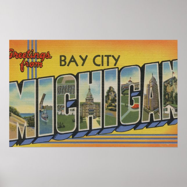 Bay City, Michigan - Stora Brev Scenes Poster (Framsidan)