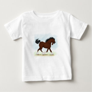 Bay Clydesdale Horse T Shirt