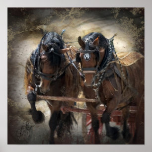 Bay Draft Team Digital Art Print Poster