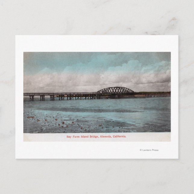 Bay Farm Island BridgeAlameda, CA Vykort (Framsida)