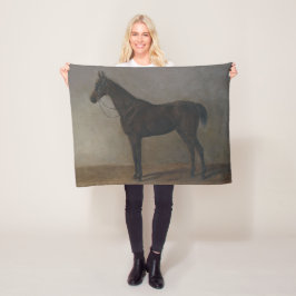 Bay Gelding Horse (av Albrecht Adam) Fleecefilt