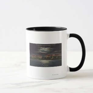 Bay Gräs, Florida - Moonlit View of Hospital Mugg