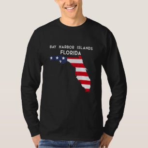 Bay Harbour Islands Florida USA State America Trav T Shirt