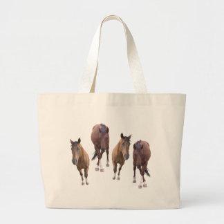 Bay Horse #4 Bag / Tote Bag Jumbo Tygkasse