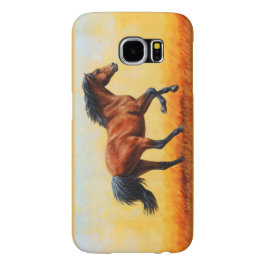 Bay Horse Galloping