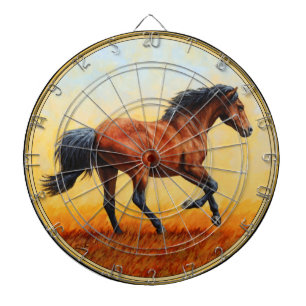 Bay Horse Galloping Darttavla