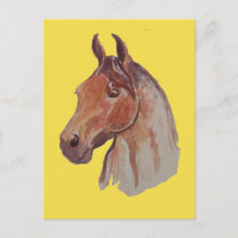 Bay Horse på Gult Vykort