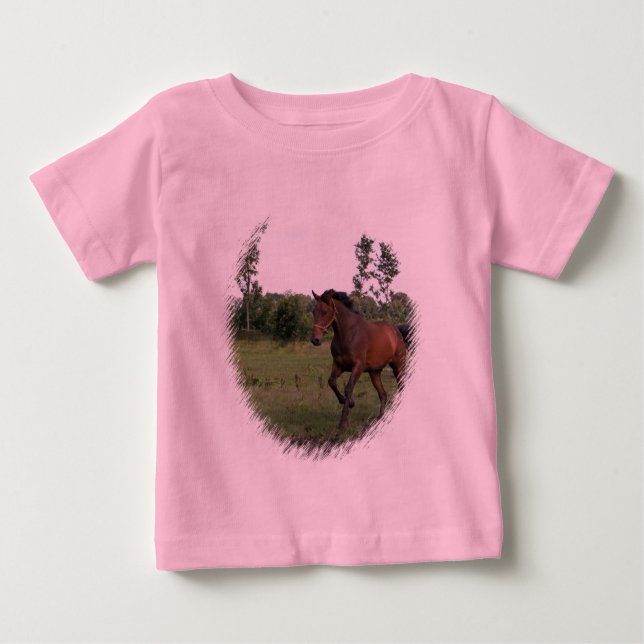 Bay Horse på Småbarn T-Shirt (Framsida)