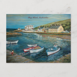 Bay Hotel Cushendun oljemålning av Joanne Casey - Vykort
