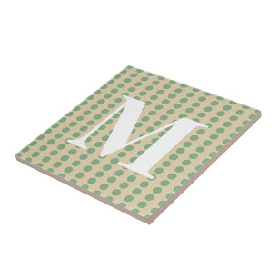 Bay Löv Spice Moods Dots med monogram Kakelplatta