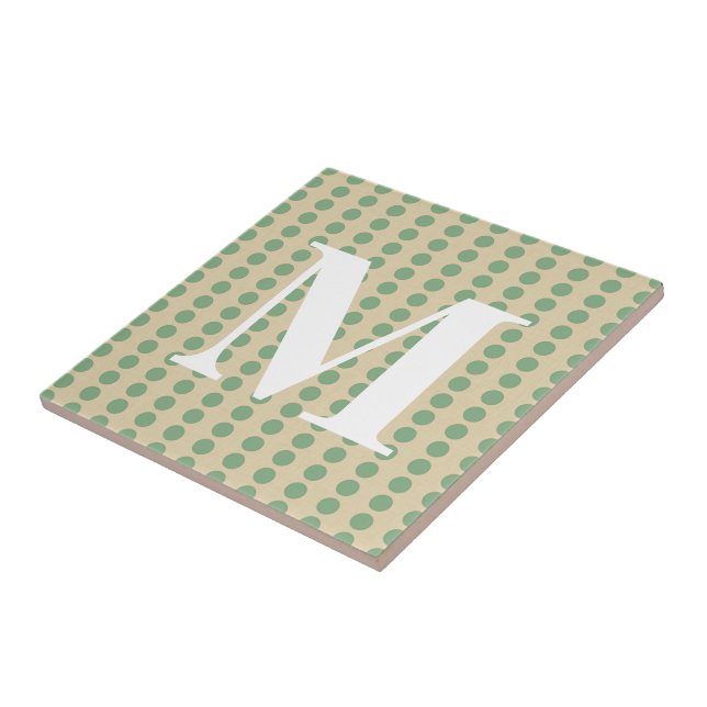 Bay Löv Spice Moods Dots med monogram Kakelplatta (Sidan)