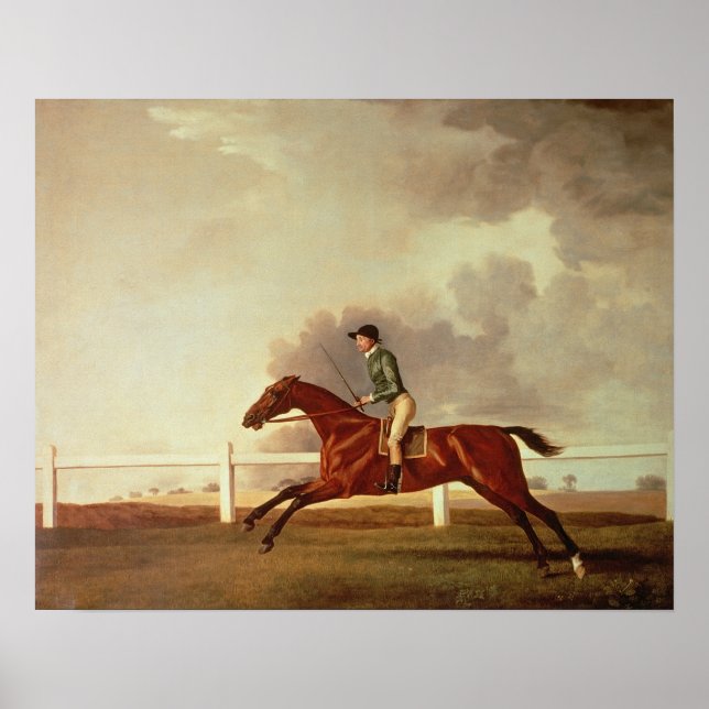 Bay Malton med John Singleton Up, 1767 Poster (Framsidan)