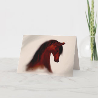 "Bay Mare" ~ Greeting Card (tomt) Kort