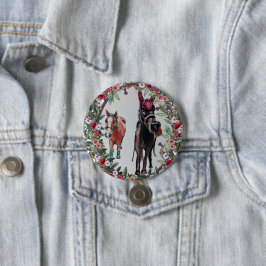 Bay mare ro horse Button Knapp