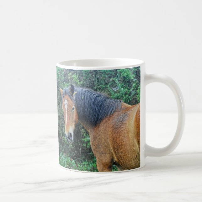 Bay New Forest Pony of Hampshire, England Kaffemugg (Höger)