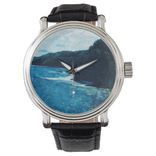 Bay på väg till Hana Maui Abstrakt Armbandsur