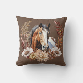 Bay Paint Horse Autumn WAN Dekorativ kudde