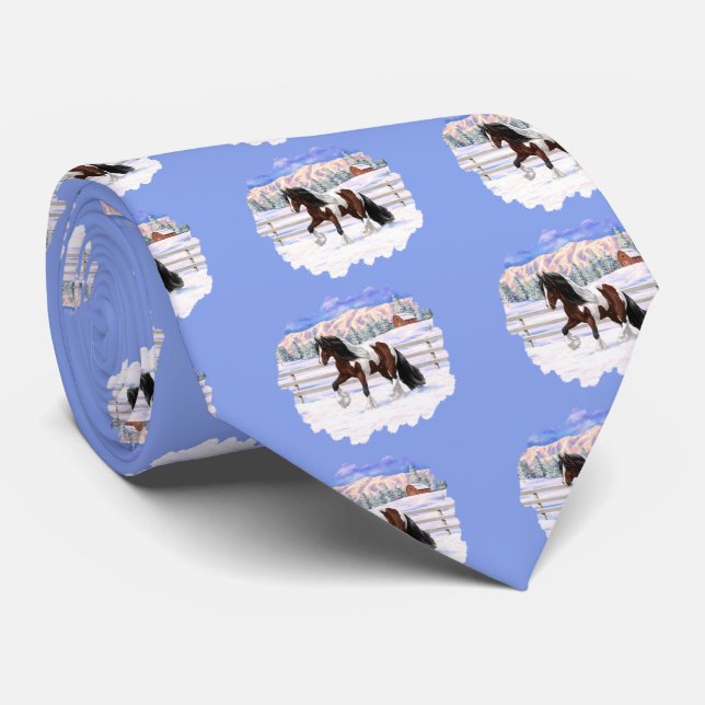 Bay Pinto Brown Skewbald Gypsy Vanner Tinker Horse Slips (Rullad)