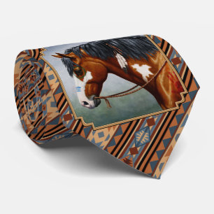 Bay Pinto Krig Horse Southwest Design Slips