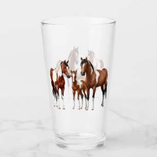 Bay Pinto Paint Quarter Horses Glaskopp