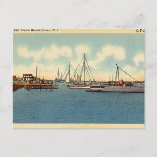 Bay Scene, Beach Haven, New jersey Vykort