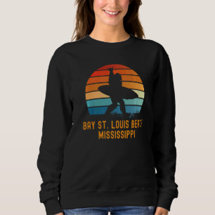 Bay St Louis Beach Mississippi Sasquatch Souvenir T Shirt