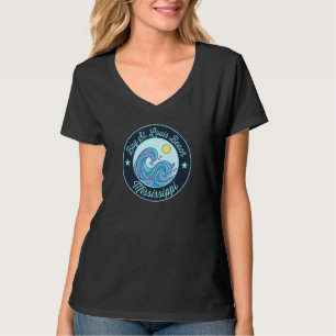 Bay St Louis Beach Ms Mississippi Souvenir Nautica T Shirt