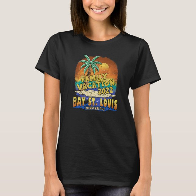 Bay St Louis Mississippi Family Vacation 2022 Souv T Shirt (Framsida)