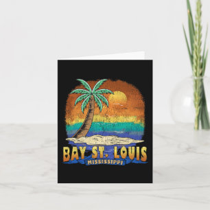 Bay St. Louis Mississippi Vintage Distress Souve Kort