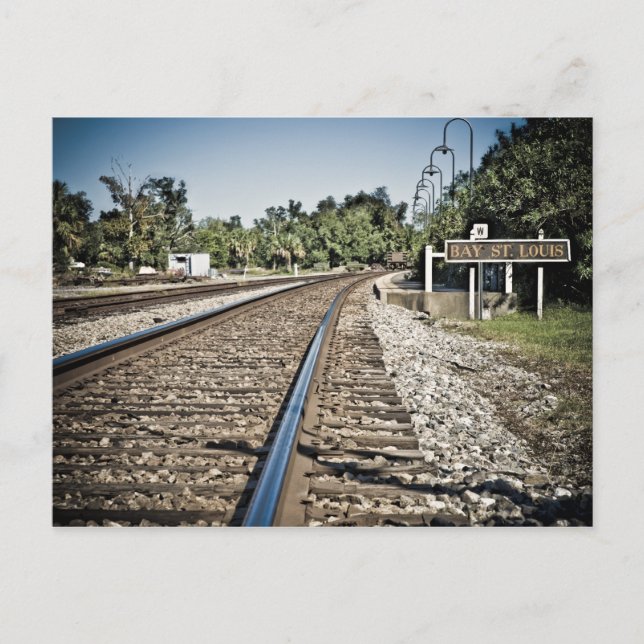 Bay St Louis Railroad Vykort (Framsida)