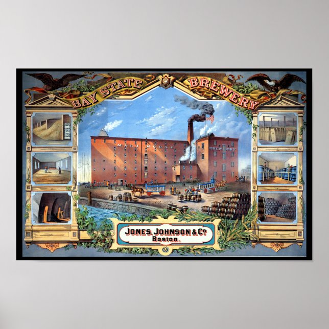 Bay State Brewery Boston Poster (Framsidan)