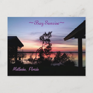Bay Sunrise Matlacha Florida Vykort
