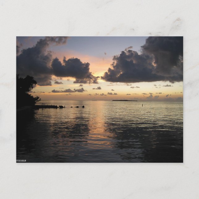 Bay Sunset Vykort (Framsida)